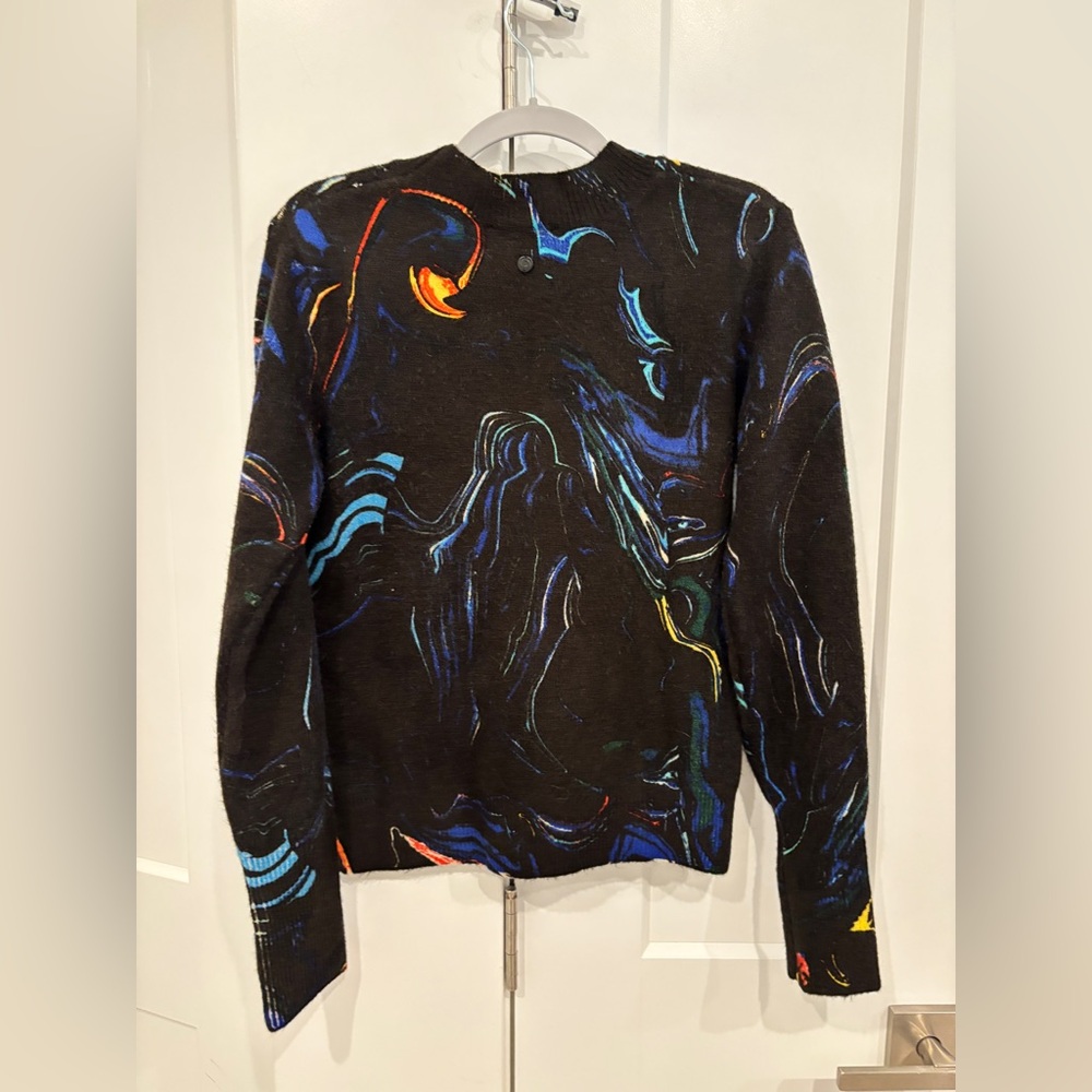 Desigual Paint Swirl Crew Neck Sweater. Size M - Picture 6 of 8